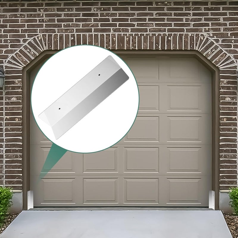 Bompro 2 Pcs Garage Door Seal Mouse Guard, Heavy Duty Stainless Steel Garage Door Mouse and Snake Guard, Permanent Solution - Image 4
